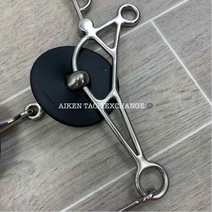 Hollow Single Joint Hackamore Bit 4.5"