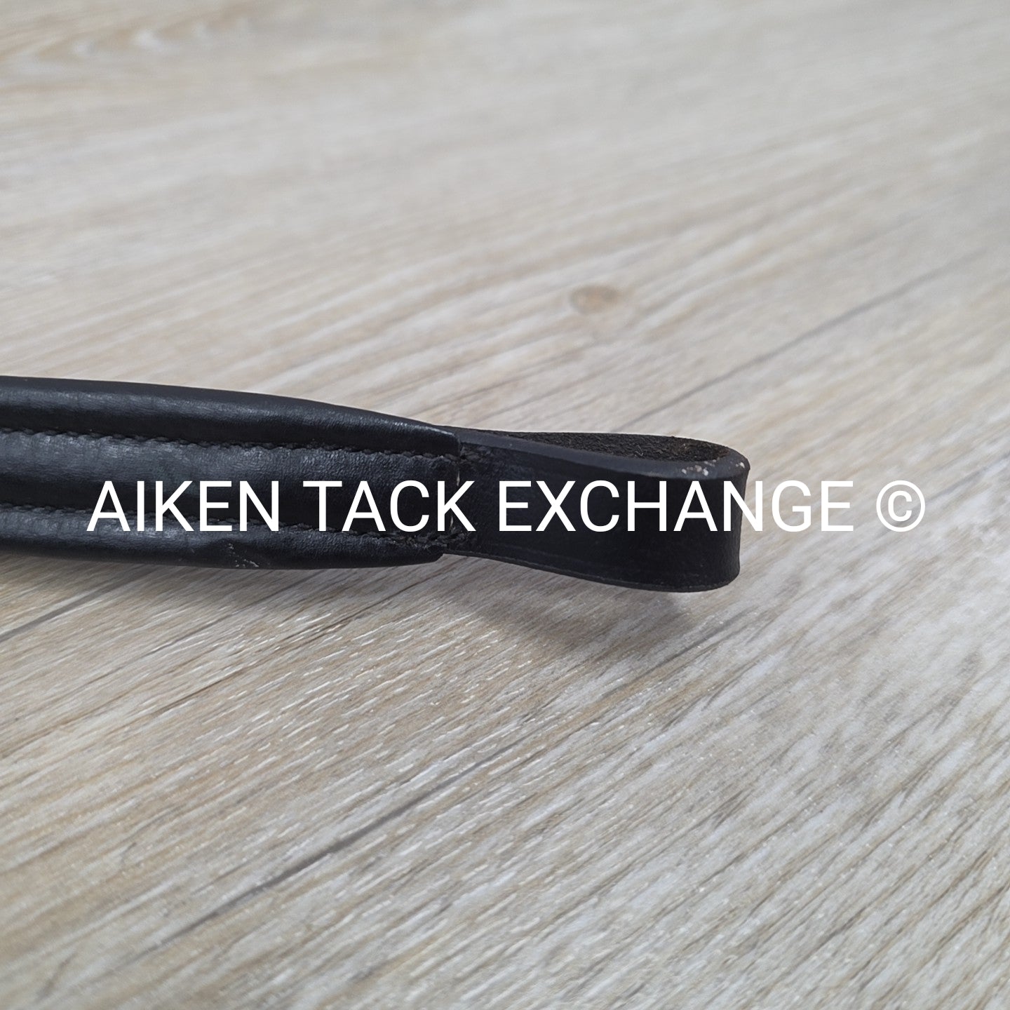 Padded Plain Raised Browband, Black, 15"