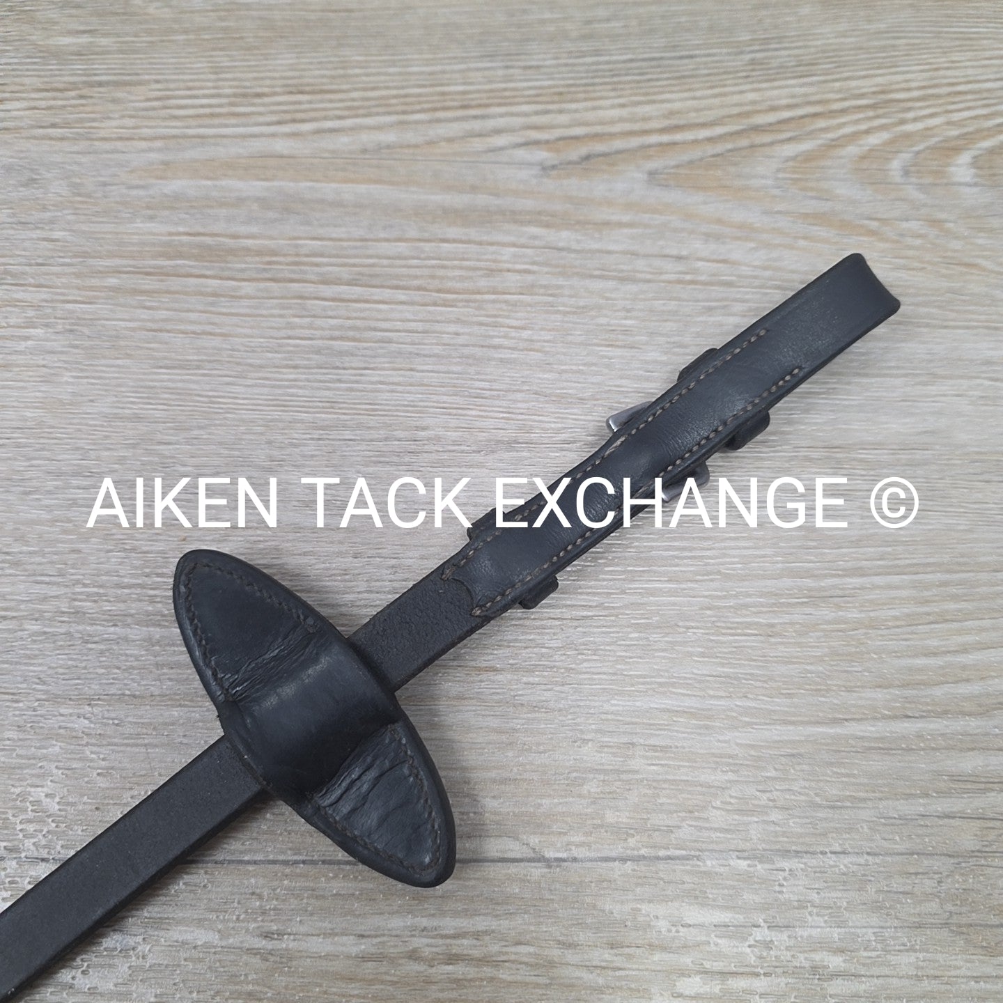 Artemis Rubber Reins, Black, Size Full