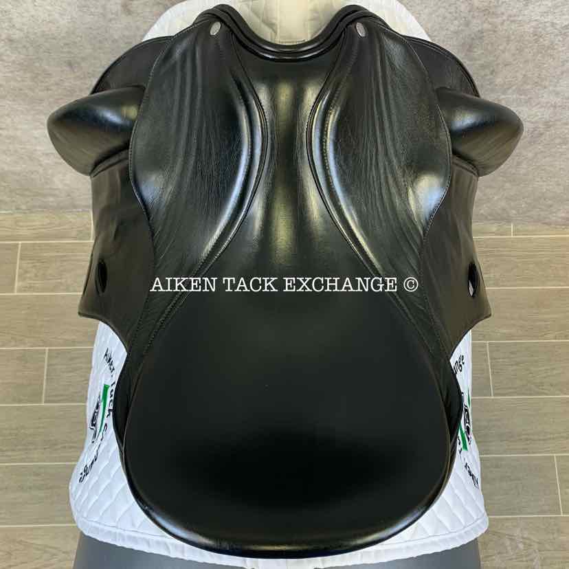 Equation Saddlery Dressage Saddle, 18" Seat, Short Flap, Wide Tree, Wool Flocked Panels