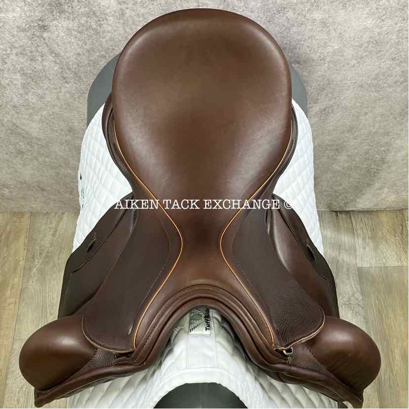 2021 Custom Saddlery Everest Monoflap Dressage Saddle, 18" Seat, Short Flap, Adjustable Tree, Wool Flocked Panels