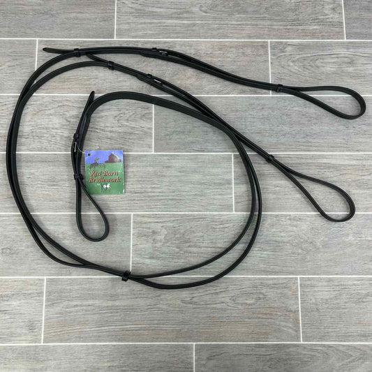 KL Select Red Barn Vienna Side Reins, Black, Brand New