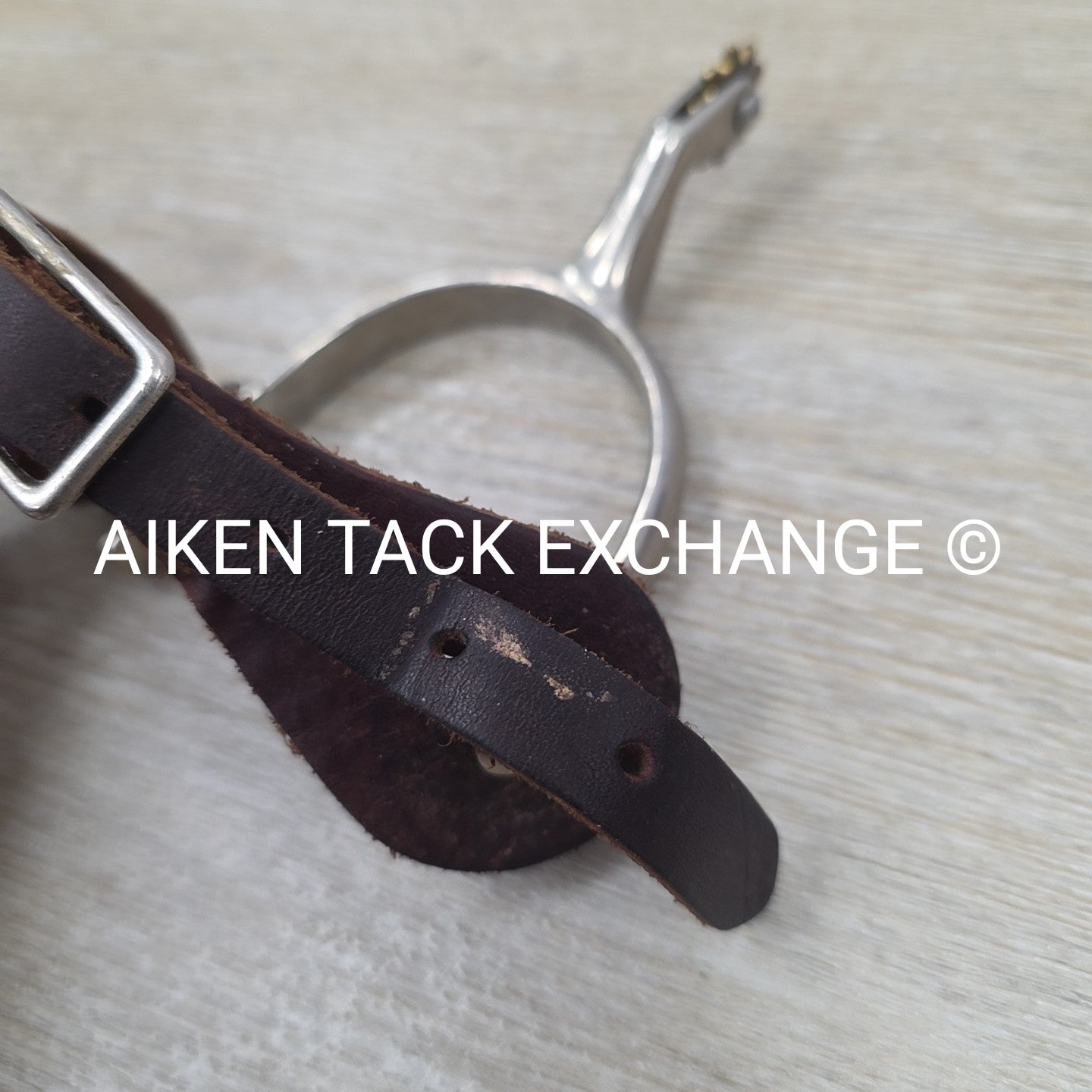 Western Rowel Spurs with Leather Spur Straps