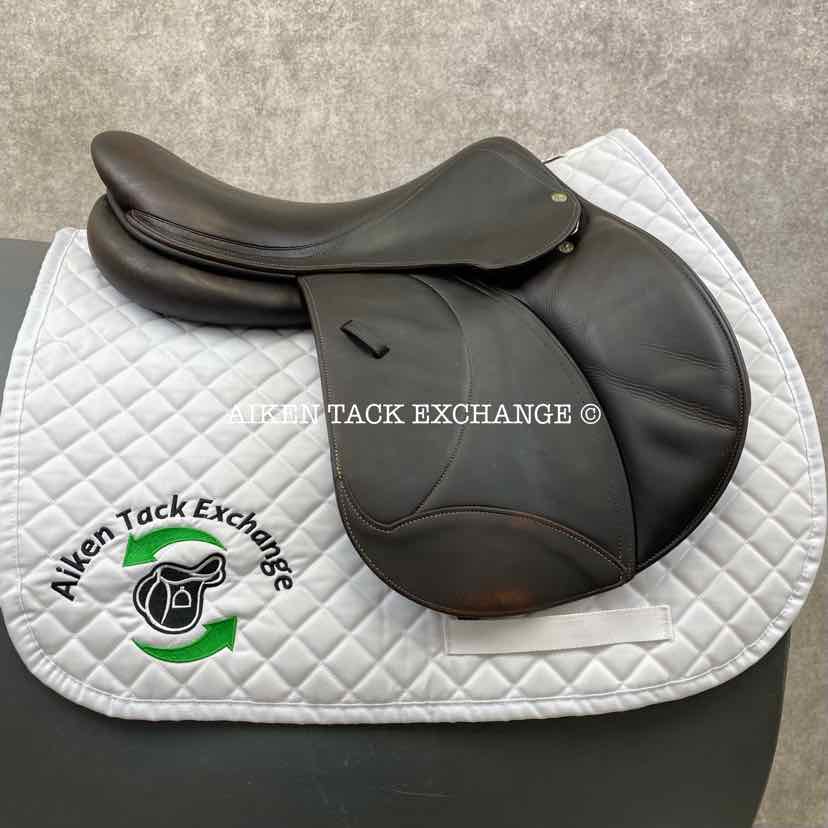 **SOLD** 2011 Voltaire Palm Beach Close Contact Jump Saddle, 17" Seat, 1 Flap, Medium Wide Tree, FIN Panels, Full Buffalo Leather