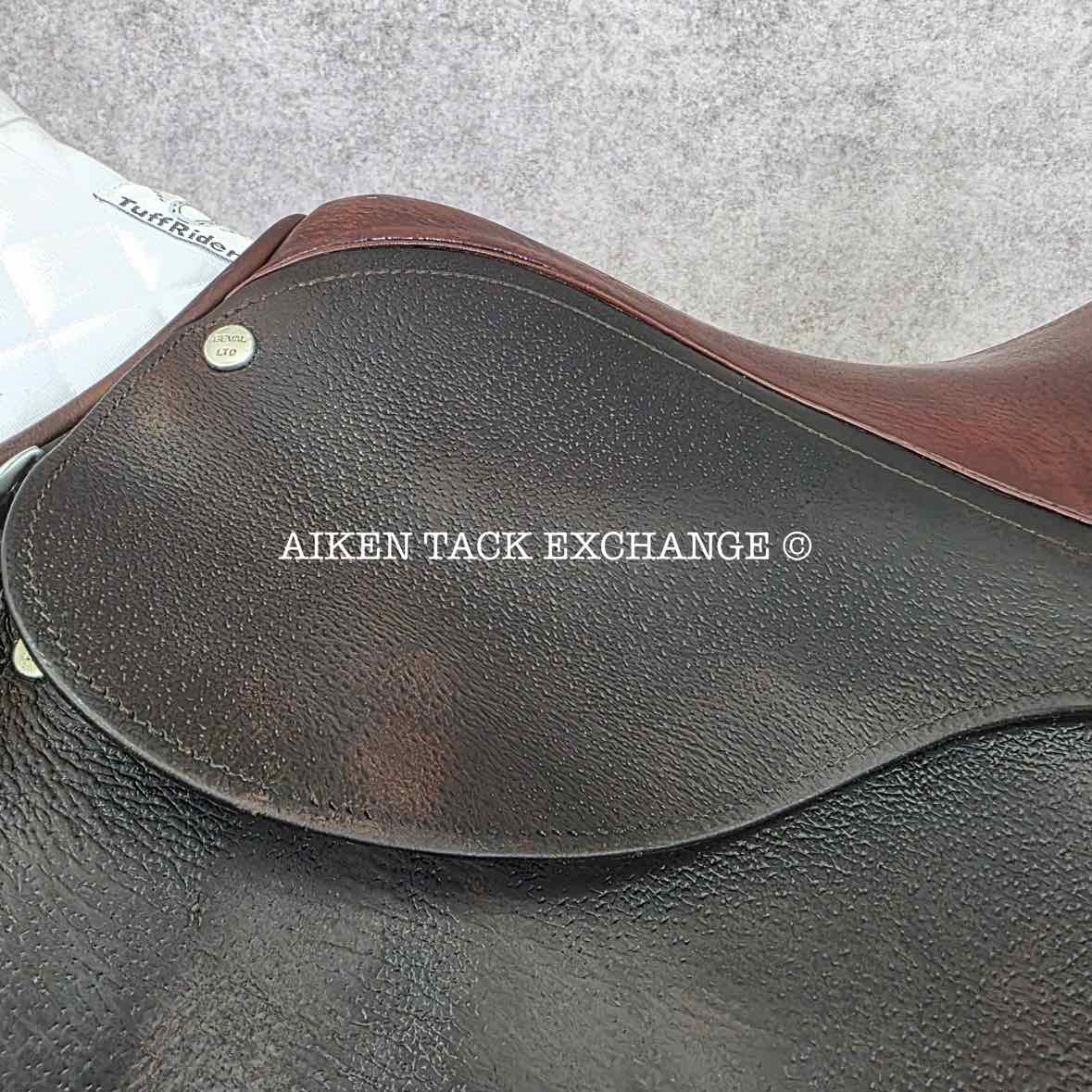 Beval Jump Saddle, 17.5"/18" Seat, Forward Flap, Medium Tree, Foam Panels