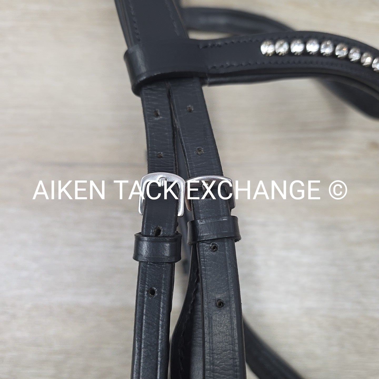 Solo Equine Anatomical Dressage Bridle, Black, No Reins, Size Full