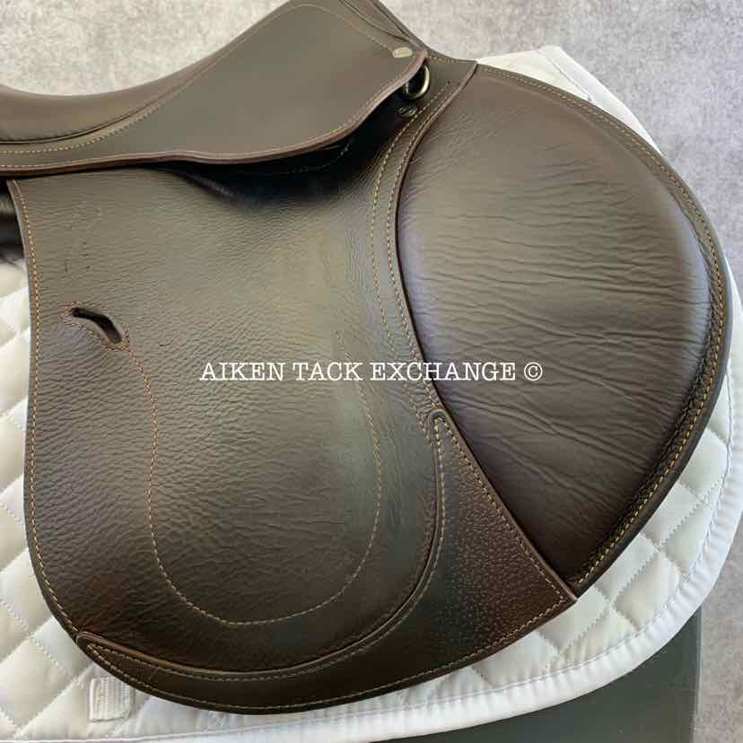 **SOLD** 2020 Antares Contact Jump Saddle, 17" Seat, 1A Flap, Medium Tree, Foam Panels, Full Buffalo Leather