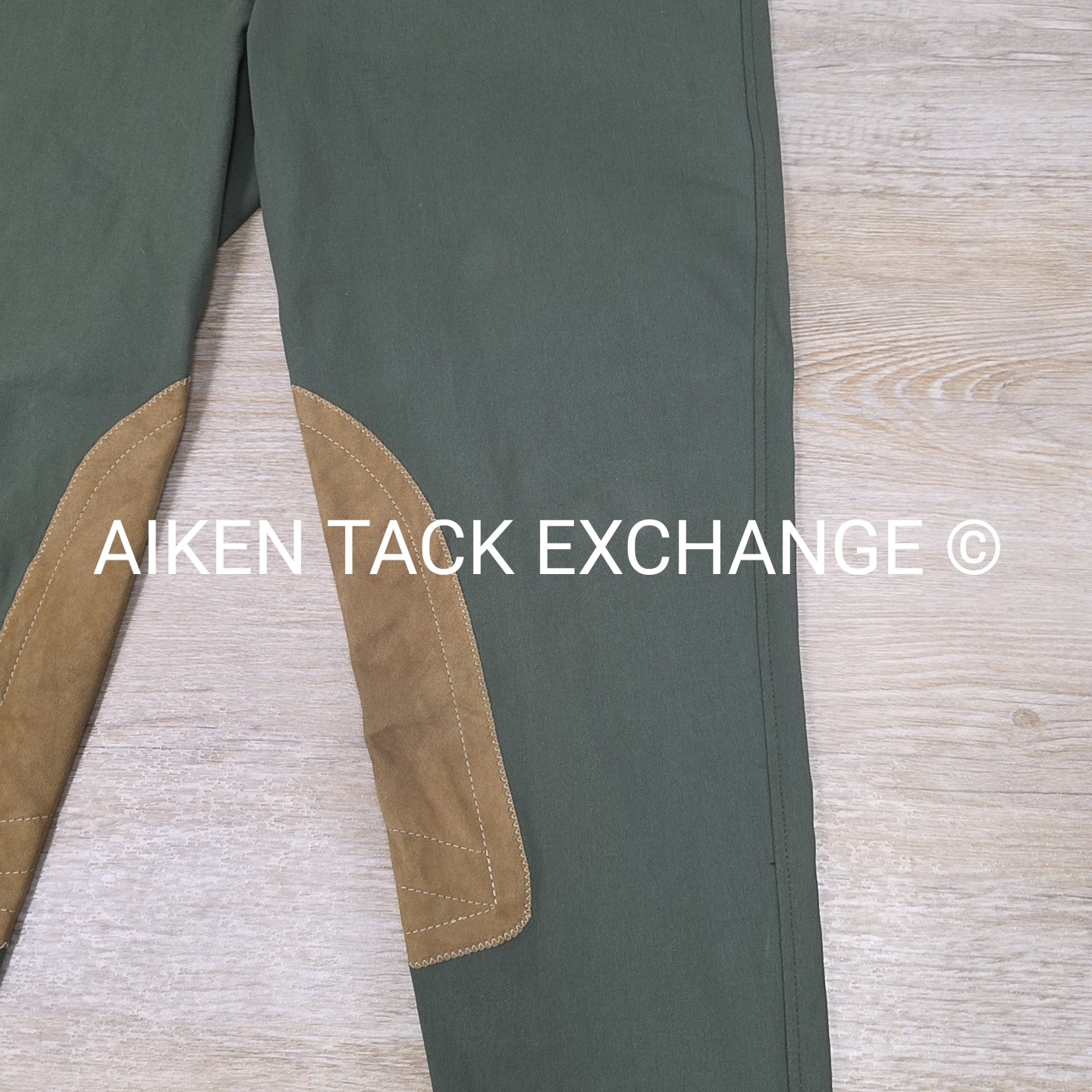 Tailored Sportsman Trophy Hunter Knee Patch Breeches in Hunter Green, Women's 32