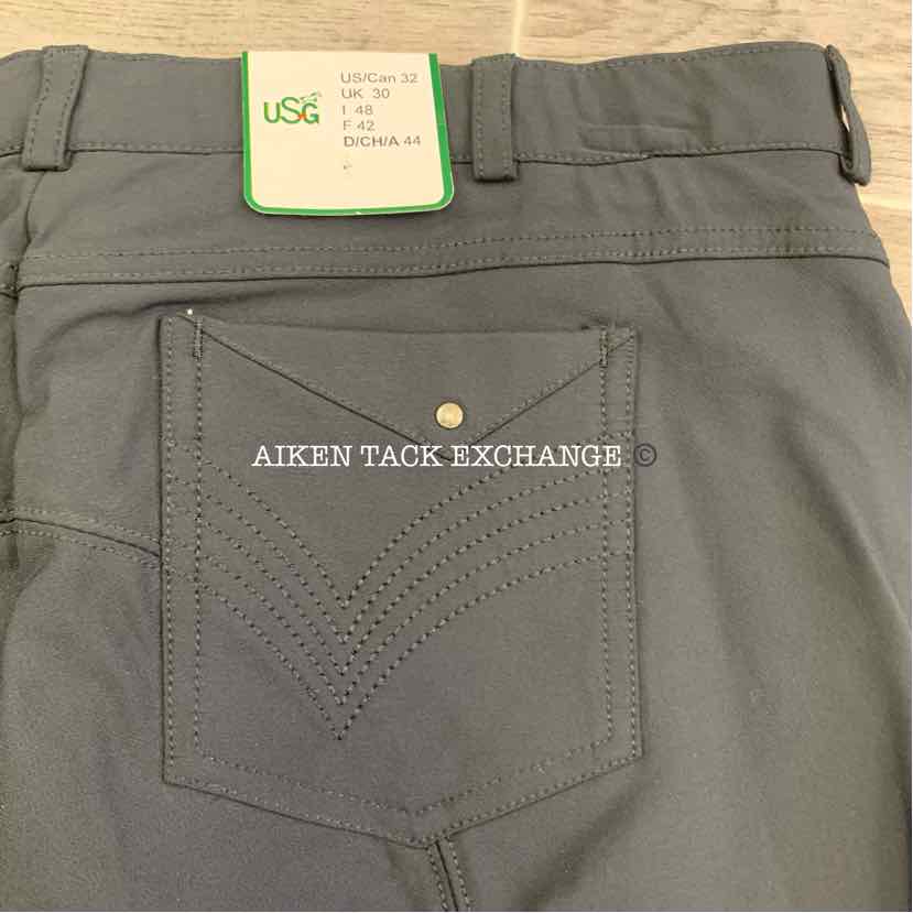 KL Select USG Valentina Silicone Grip Knee Patch Breeches, Size 32
