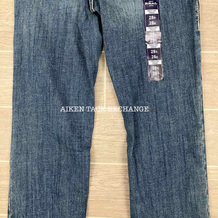 Ariat R.E.A.L Straight Leg Denim Jeans, Size 28 R