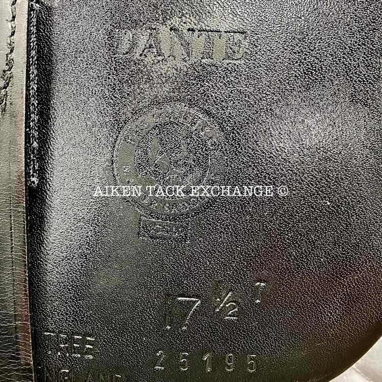 **SOLD** 2017 Black Country Dante Dressage Saddle, 17.5" Seat, Short Flap, Medium Wide Tree, Wool Flocked Serge Panels