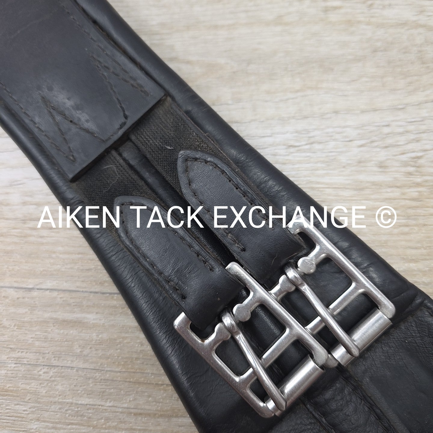Trilogy Padded Leather Contour Girth, Black, 24"