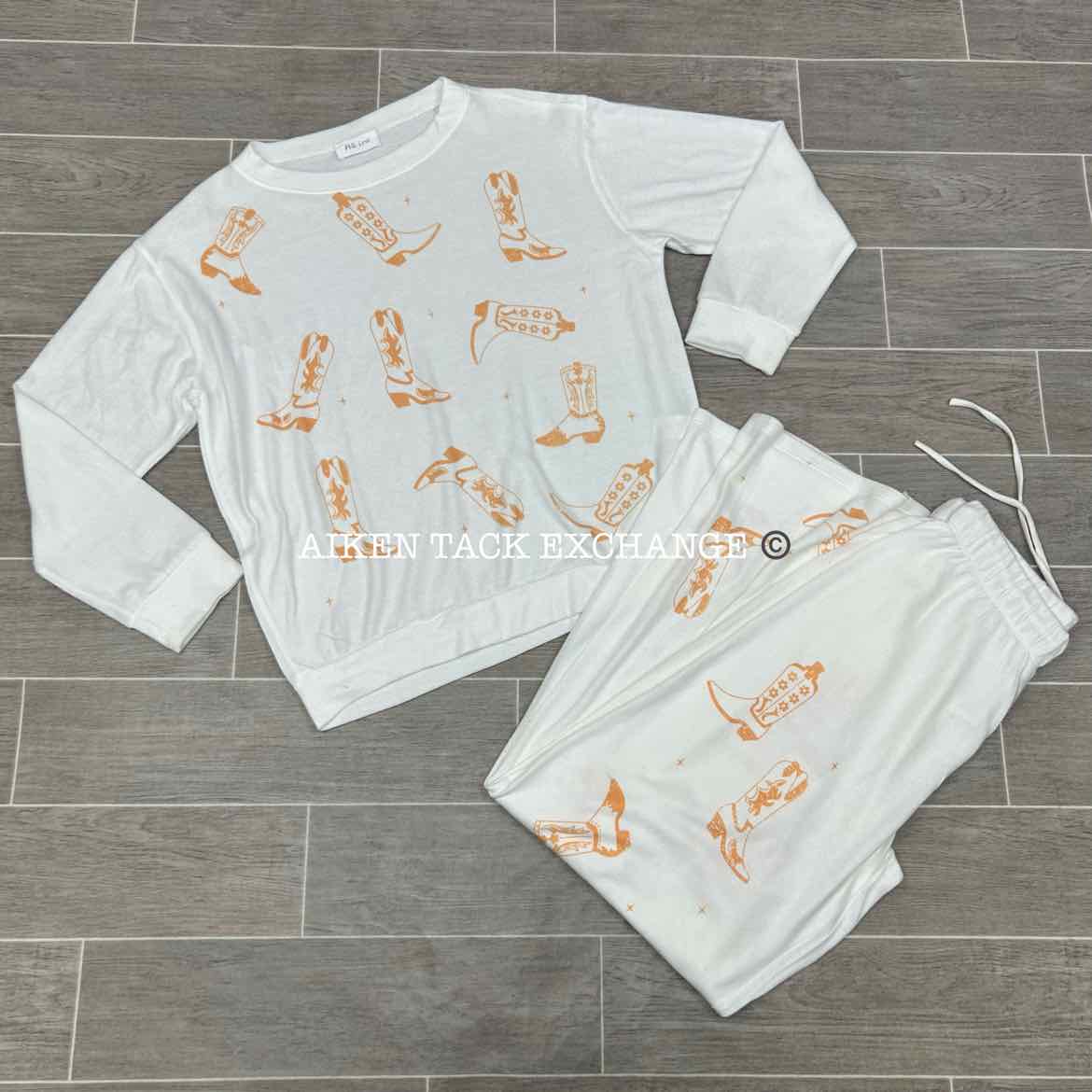 Phil Love Loungewear Set, Top & Bottom, Size Large