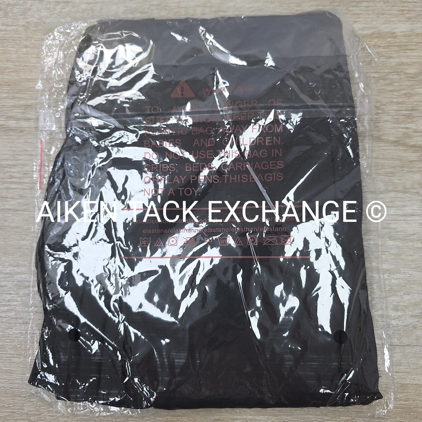 Hi-Rise Athletic Leggings Tights with Pockets, Black, Women's Size L/XL