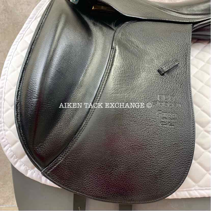 **SOLD** 2012 Stubben Genesis CL Deluxe Dressage Saddle, 17.5" Seat with Biomex, 30 cm Tree - MW , Wool Flocked Panels