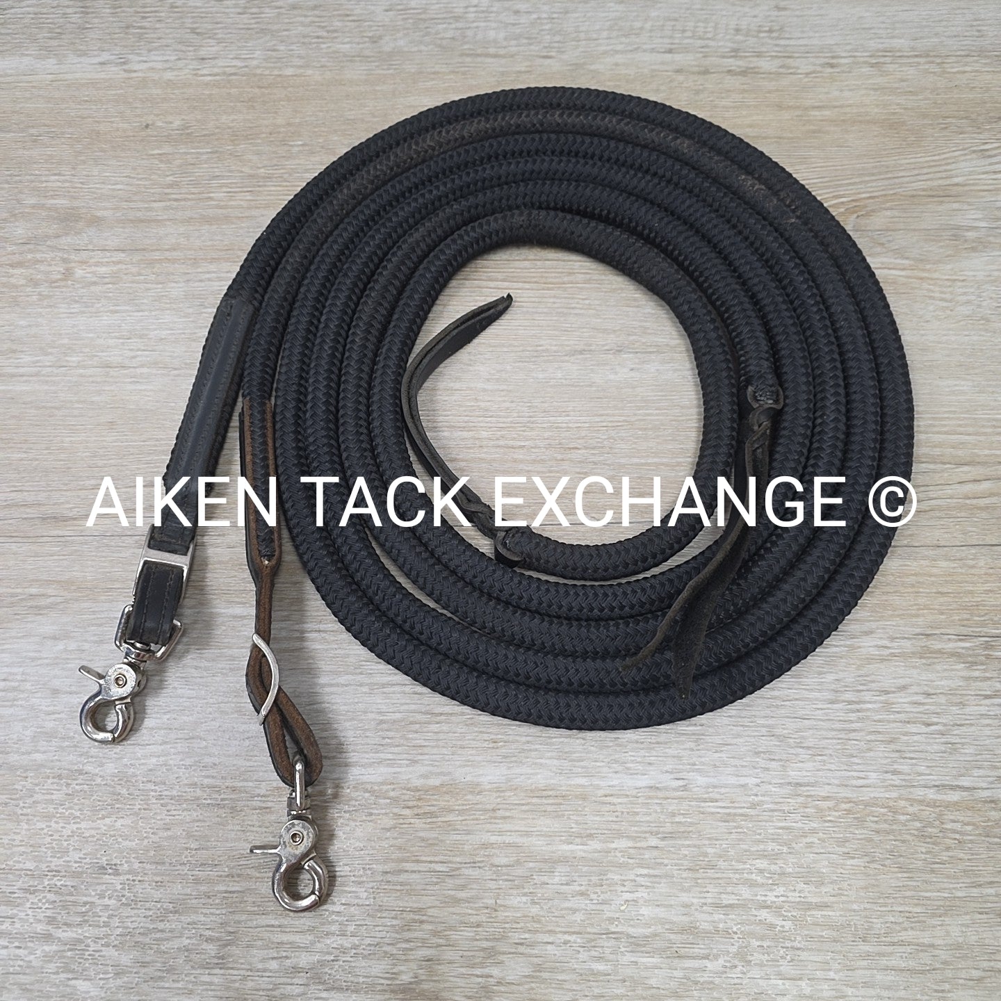 Braided Rope Split Reins with Snaps
