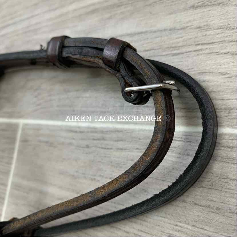 Tory Leather Flared Brow Headstall, Size Arabian