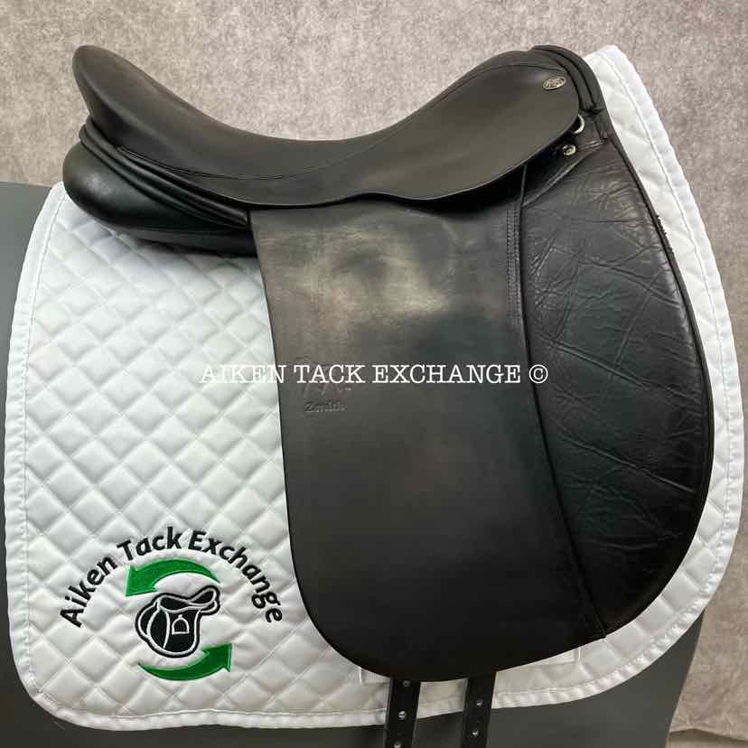 2011 Frank Baines Balance Zenith Dressage Saddle, 18" Seat, XX-Wide Hoop Tree, Wool Flocked Panels