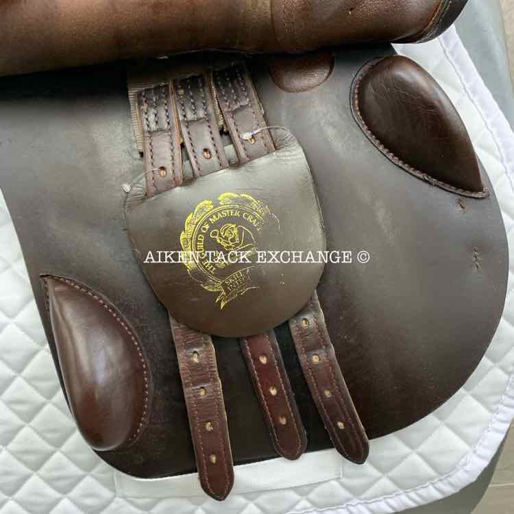 **SOLD** Crosby Miller's EuroPrix Close Contact Jump Saddle, 17.5" Seat, Medium Tree, Foam Panels