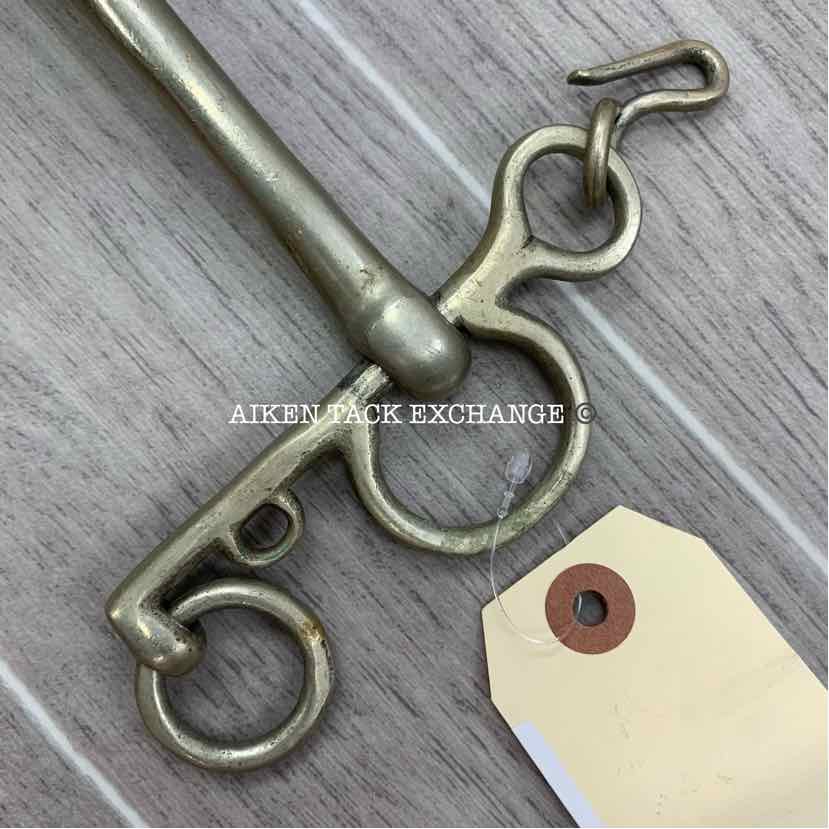 Solid Nickel Mullen Mouth Pelham Bit 5" (No Curb Chain)