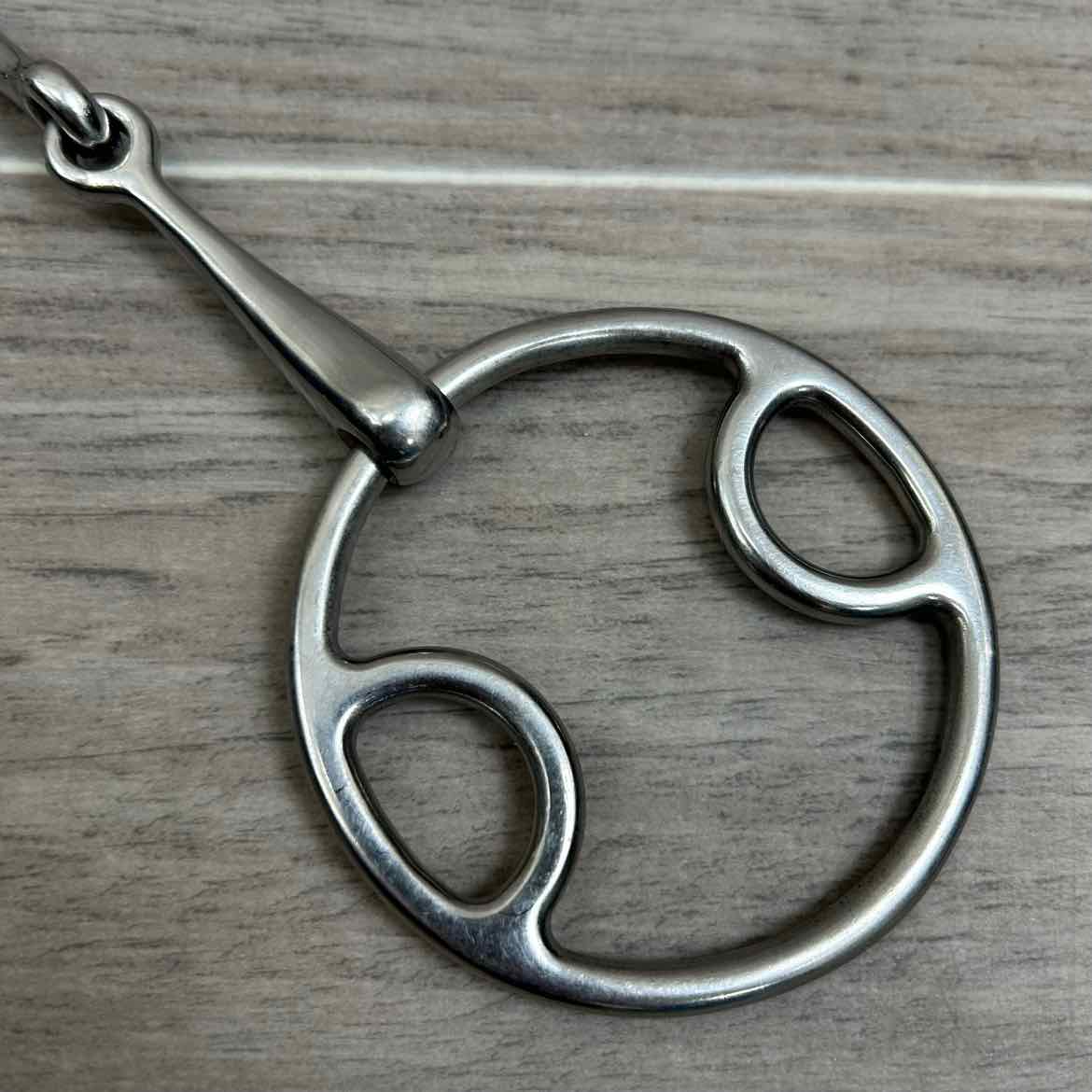 Korsteel Single Joint Beval Loop Gag Bit 5"