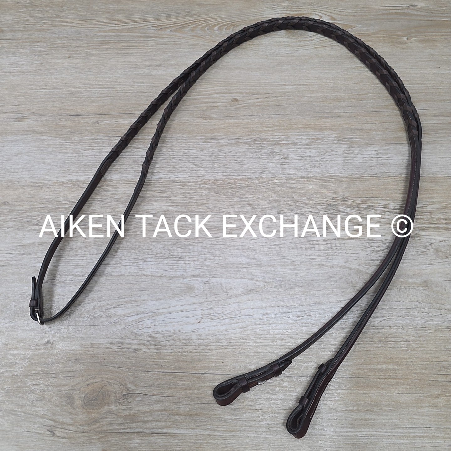 Harmohn Kraft Americana Fancy Stitched Laced Reins, Brown, 56"