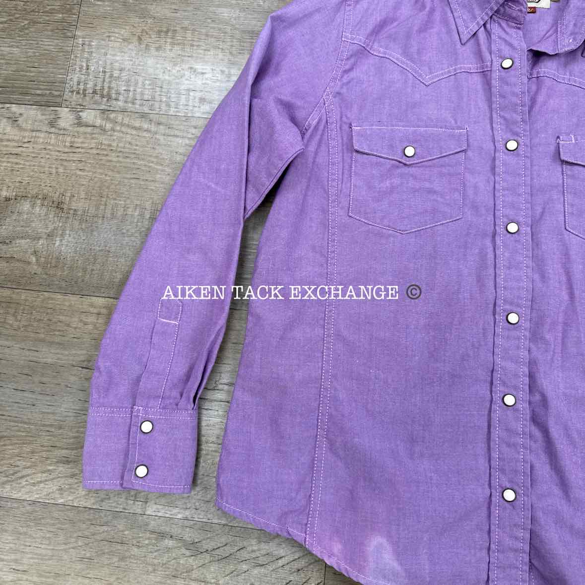 Schmidt Workwear Long Sleeve Shirt w/ Pearl Snaps, Women's Medium