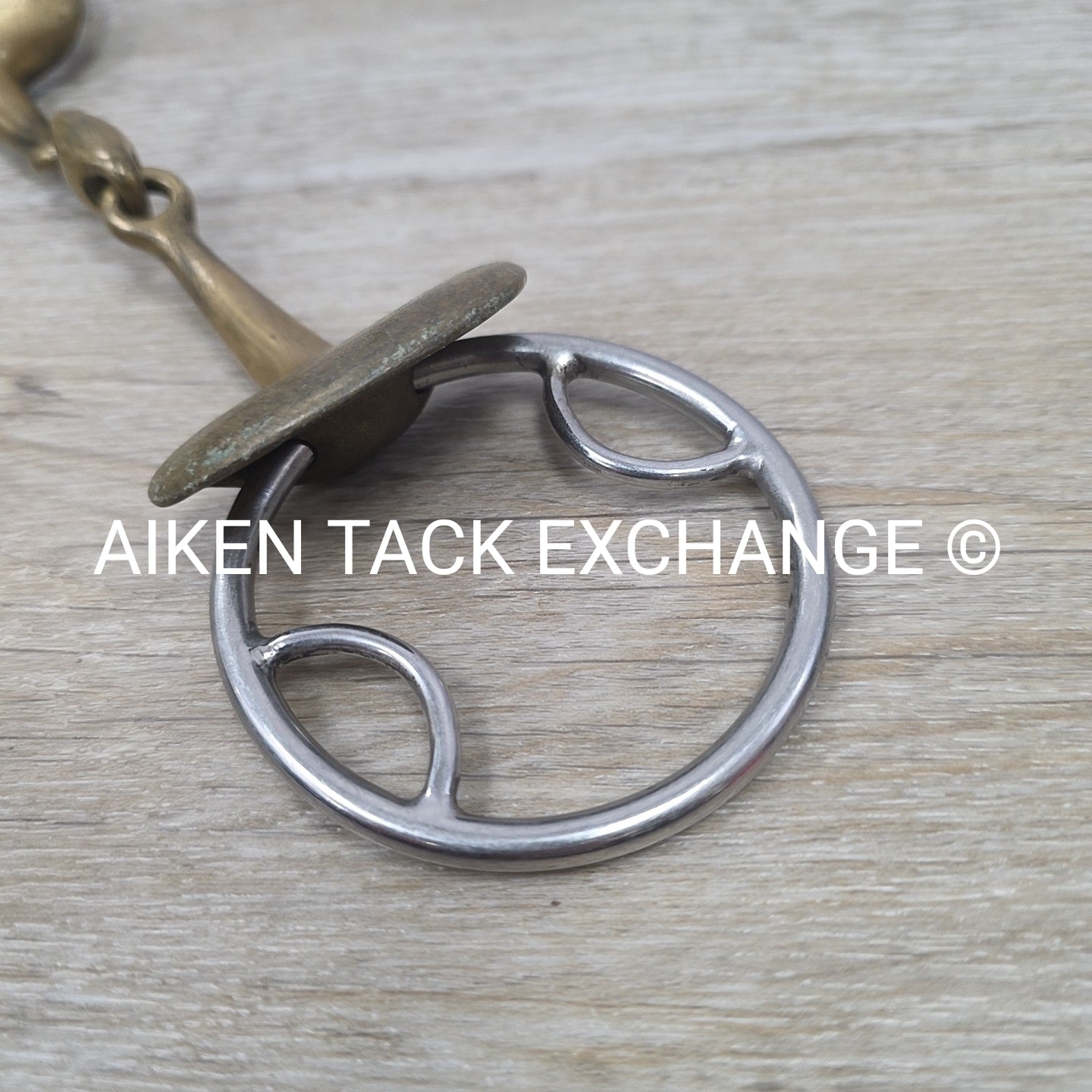 Stubben Golden Wings Double Joint Beval Loop Gag Bit 5.75"