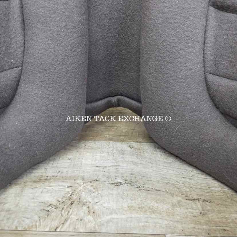 2021 Black Country Vinici X Monoflap Dressage Saddle, 17" Seat, Extra Wide Freedom Hoop Tree, Wool Flocked Serge Panels