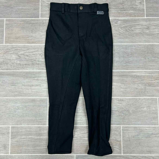 Eqituff Children's Knee Patch Breeches, Black, Size 8, Brand New