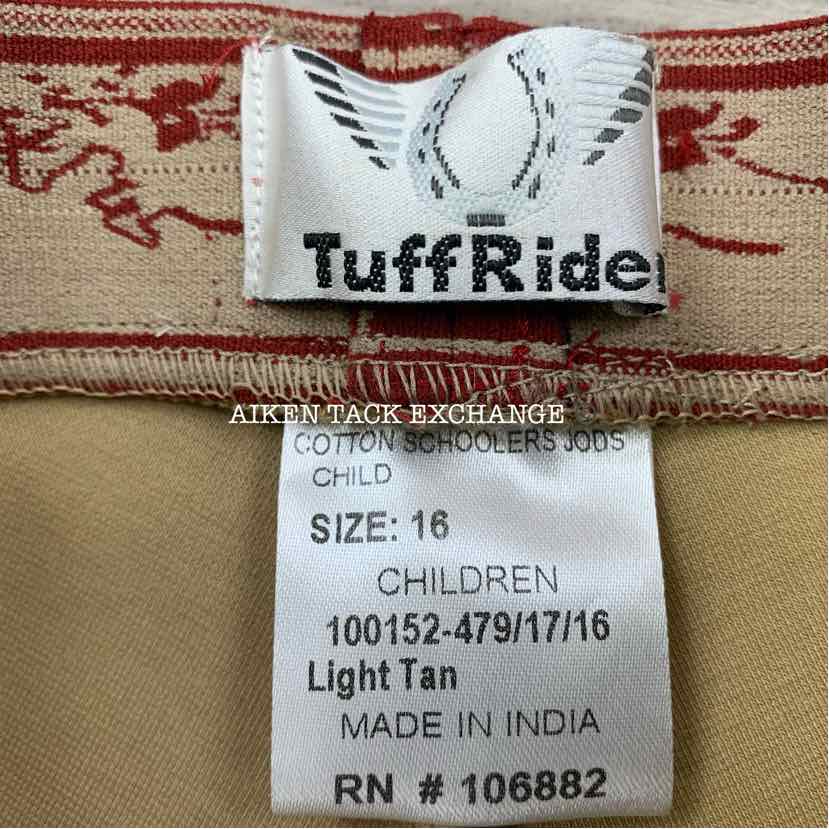TuffRider Cotton Schooler Riding Tights Jods, Brand New, Size 16
