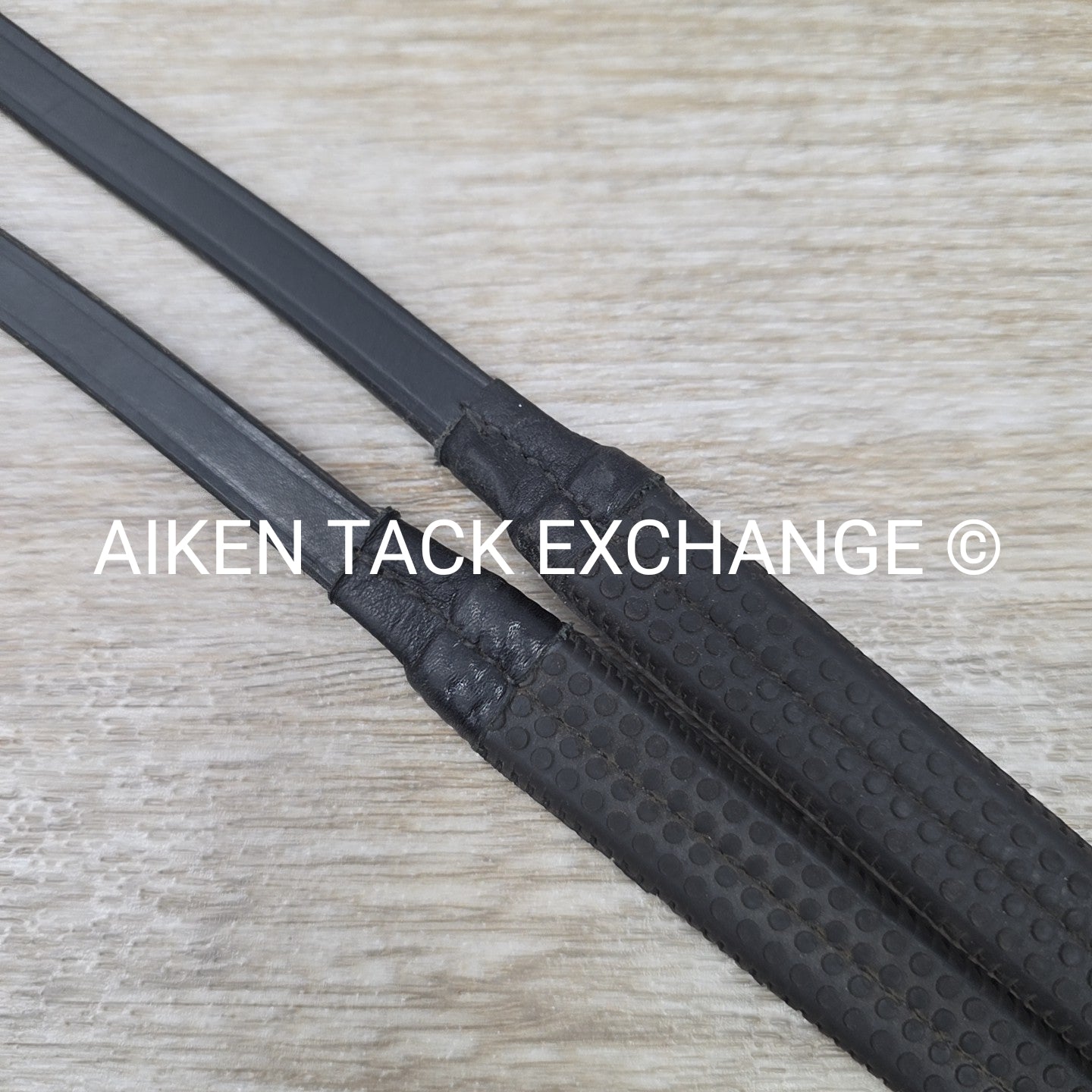 Rubber Grip Reins, Black, 54"