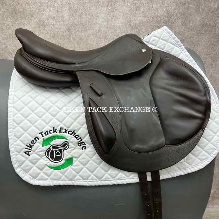 2014 CWD SE09 Monoflap Jump Saddle, 17.5" Seat, 2AA Flap, Medium Tree, Foam Panels