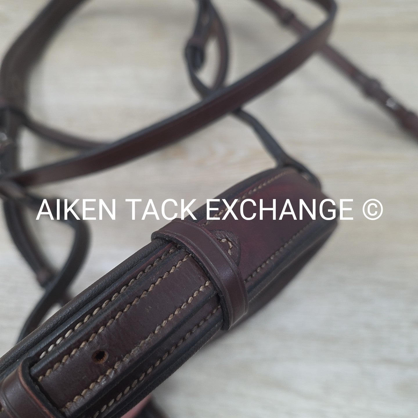 KL Select Red Barn Ocala Fancy Stitched Bridle, No Reins, Size Cob