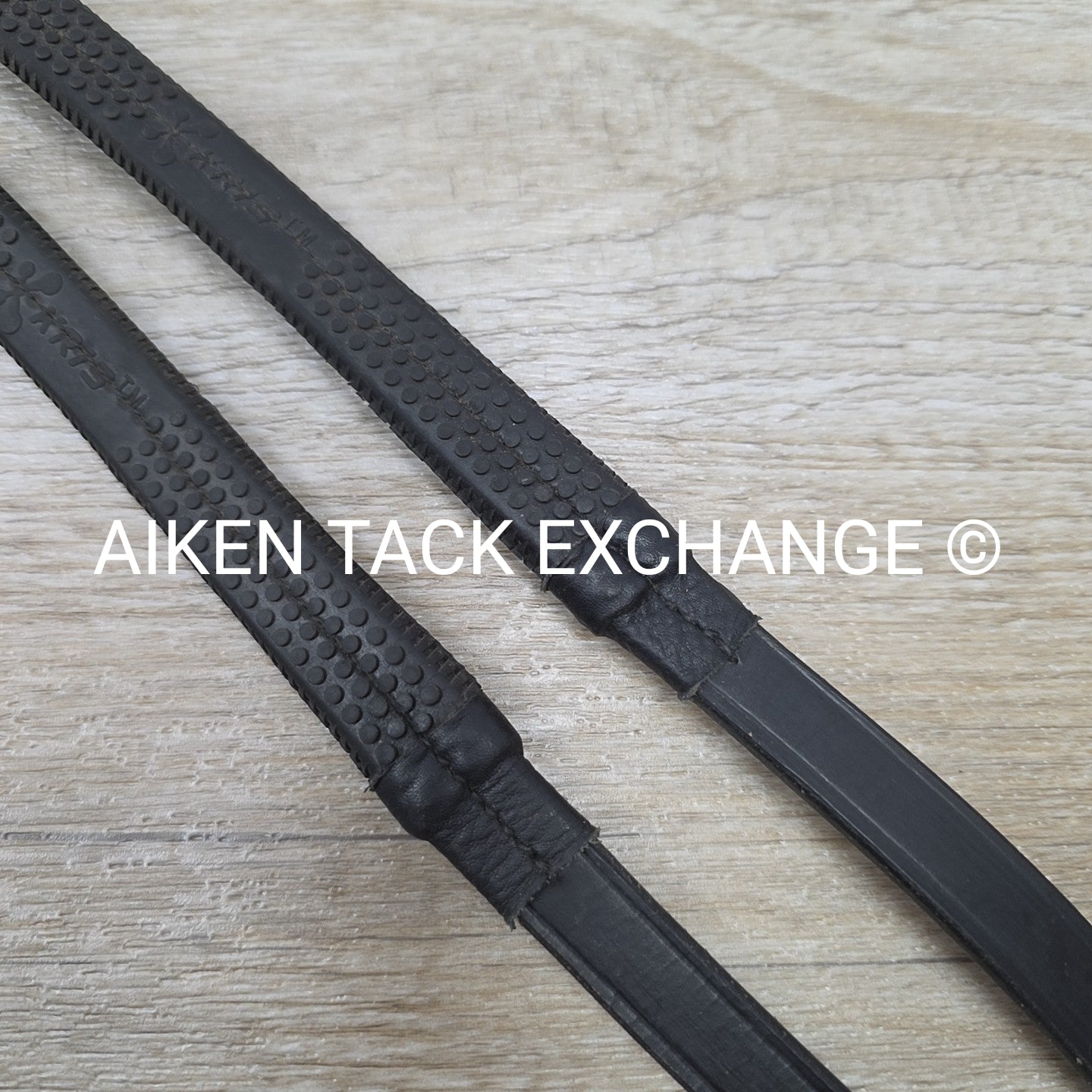 Rubber Grip Reins, Black, 54"