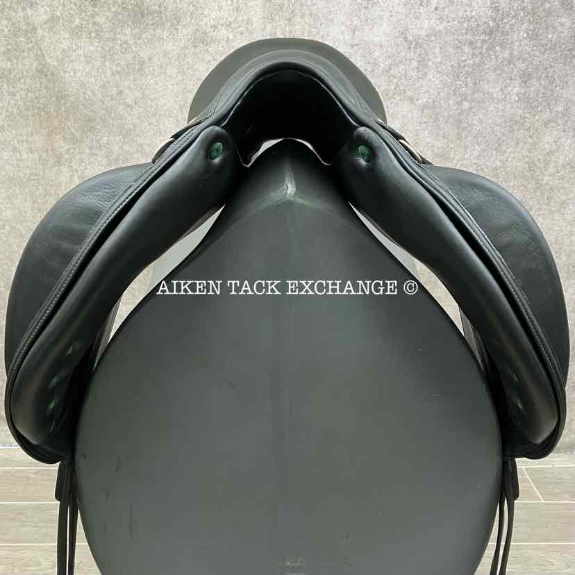 **SOLD** 2004 Devoucoux Makila Monoflap Dressage Saddle, 18" Seat, 1A Flap - Short, Medium Wide Tree, Foam Panels, Full Buffalo Leather