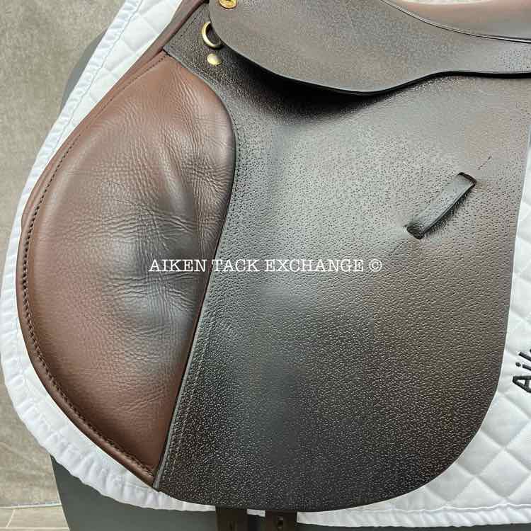 2021 Black Country GPX All Purpose Jump Saddle, 17" Seat, Wide Tree, Wool Flocked Panels