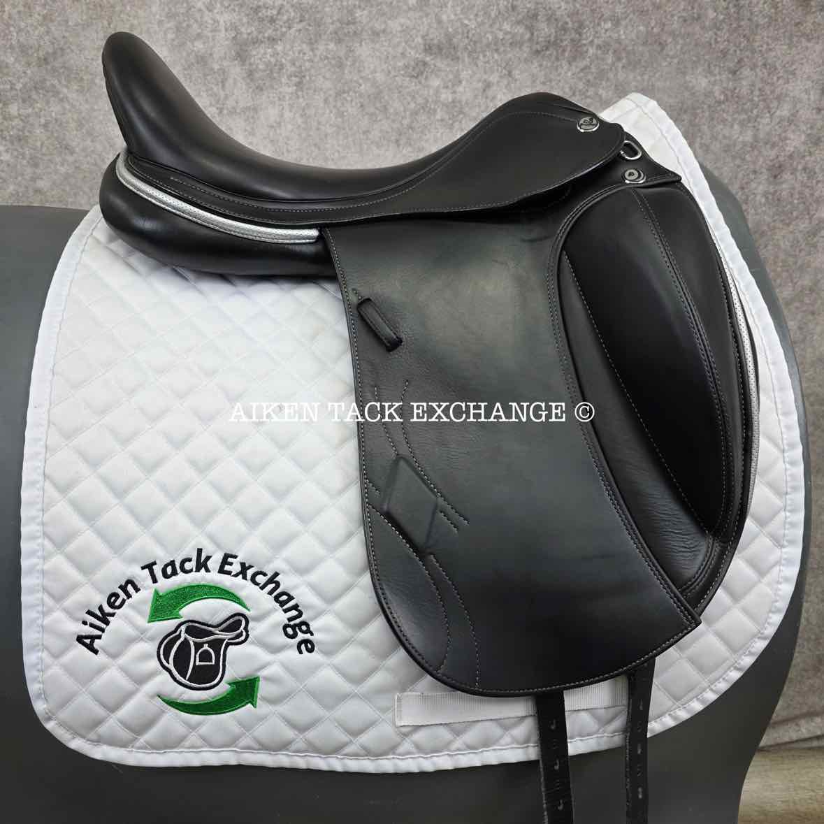 2021 Prestige Philosophy K CPS Monoflap Dressage Saddle, 18" Seat, 34 Tree - MW, Wool Flocked Panels
