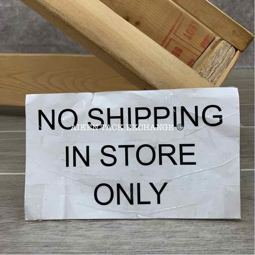 Wooden Wall-Mount Western Saddle Rack