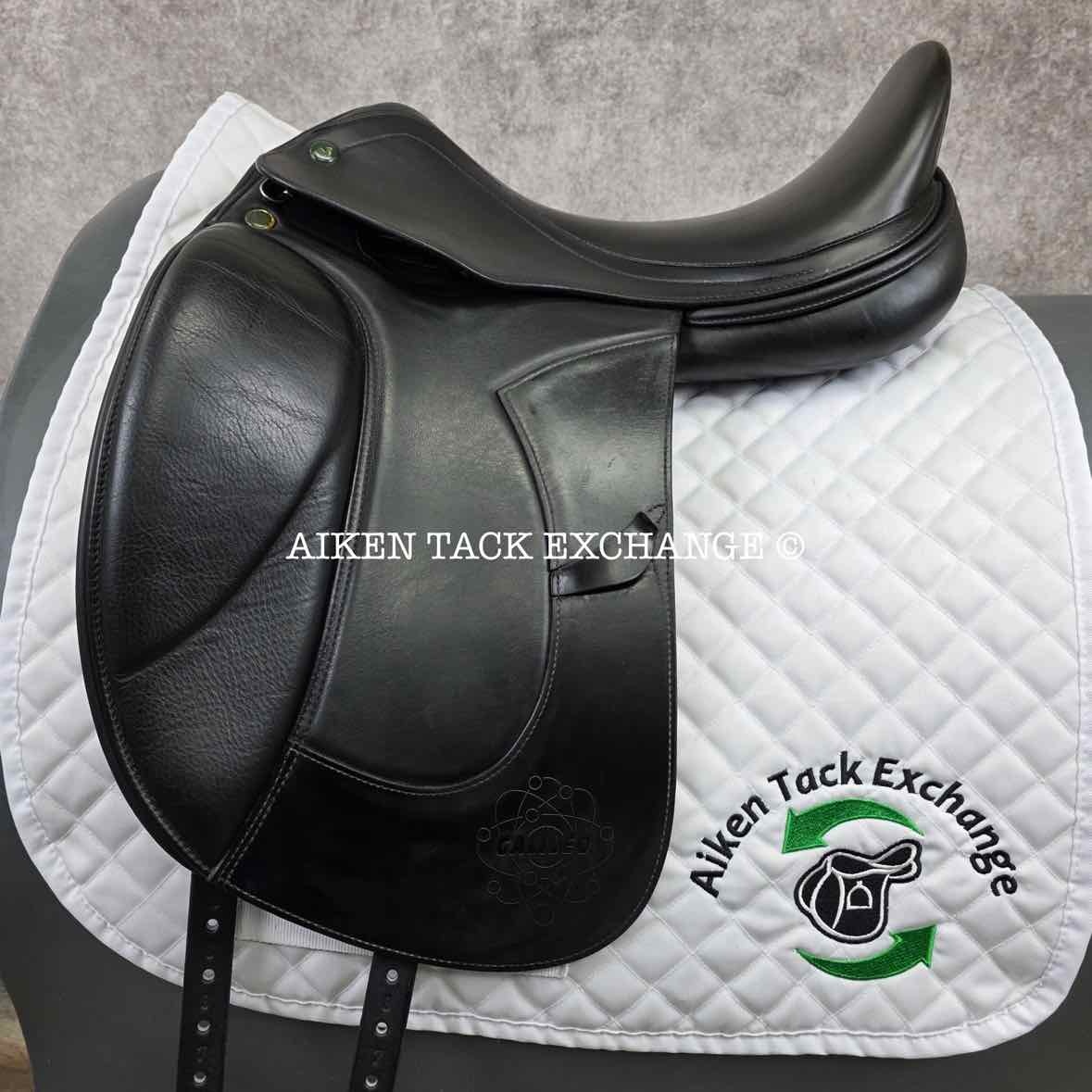 2008 Prestige Galileo Dressage Saddle, 17" Seat, 34 Tree - MW, Wool Flocked Panels