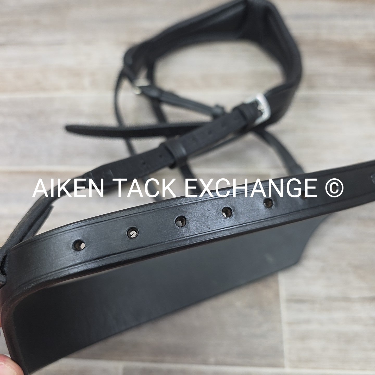 Evo Equine Deluxe Super Soft Crownpiece & Classic Hunter Noseband, Black, Size F