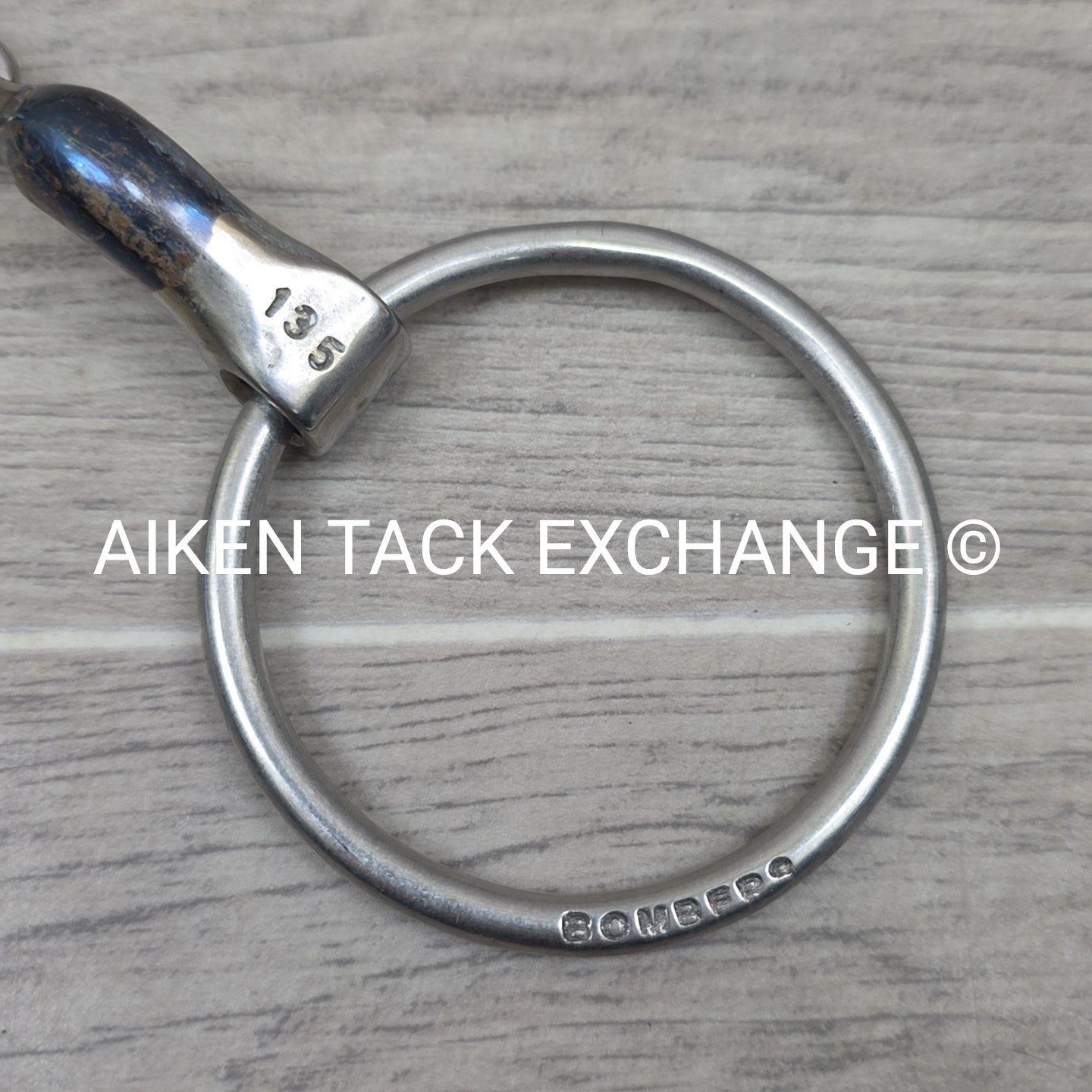 Bombers Bit Loose Ring Elliptical Dressage Control Bit 5.25"