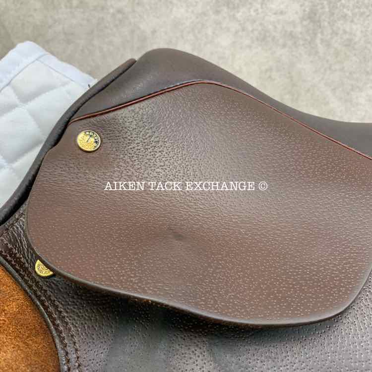 **SOLD** Crosby Miller's EuroPrix Close Contact Jump Saddle, 17.5" Seat, Medium Tree, Foam Panels