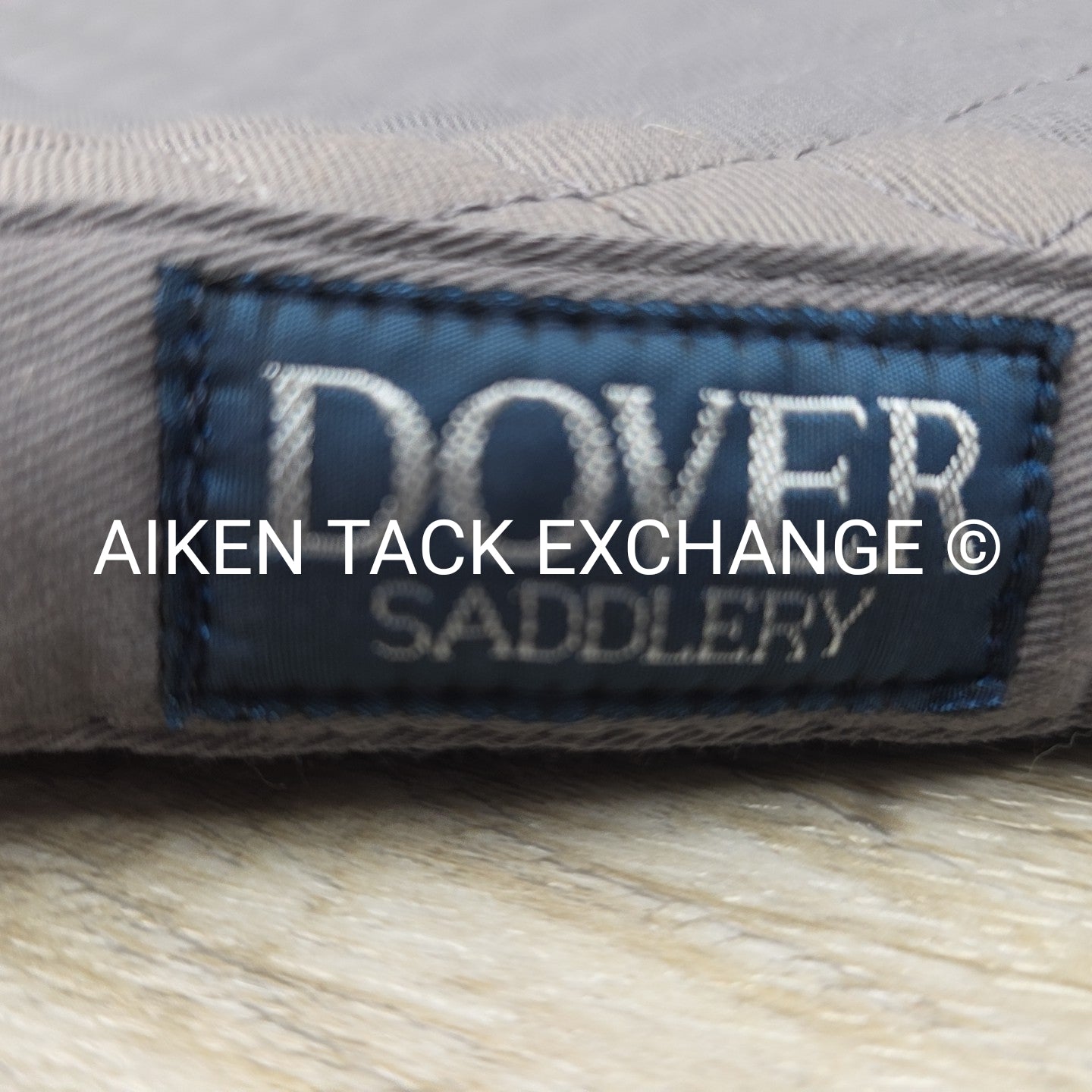 Dover Saddlery Dressage Saddle Pad, Grey with Black Piping
