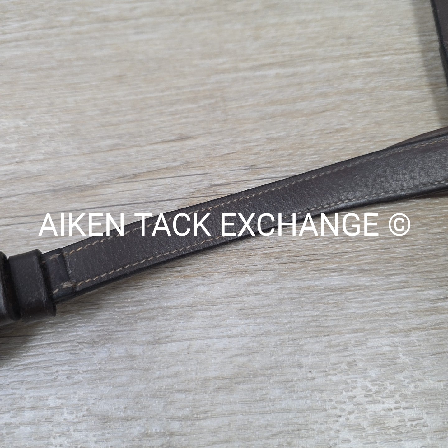 Padded Fancy Stitch Noseband, Brown, Size Full