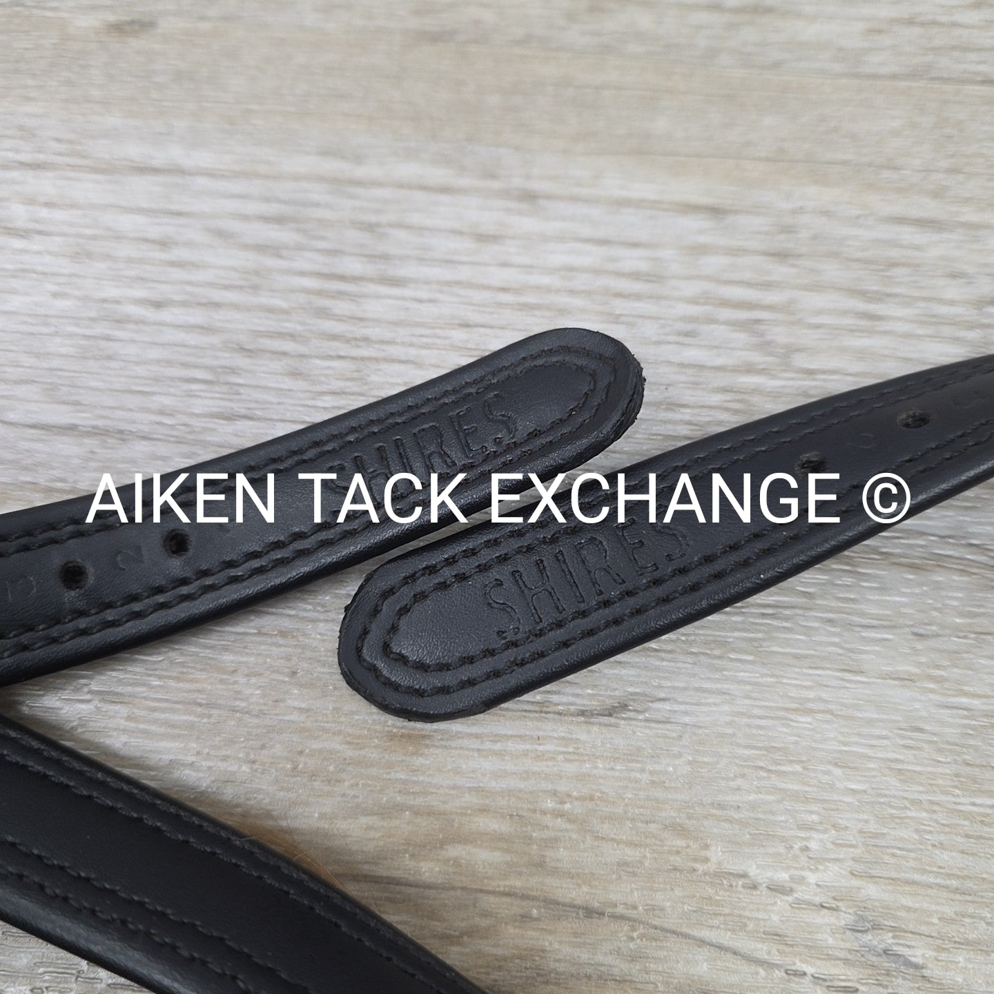 Shires Easy Care None Stretch Stirrup Leathers, Black, 54"