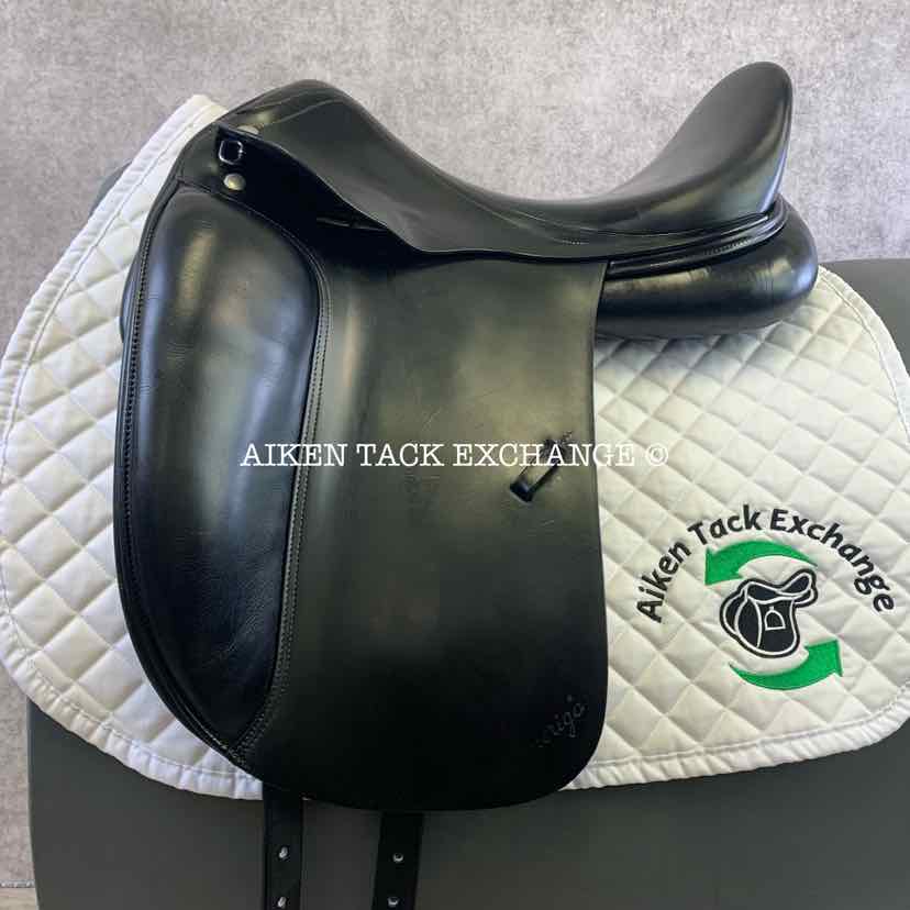 **SOLD** 2003 Amerigo Cervia Dressage Saddle, 17.5" Seat, Wide Tree, Wool Flocked Panels