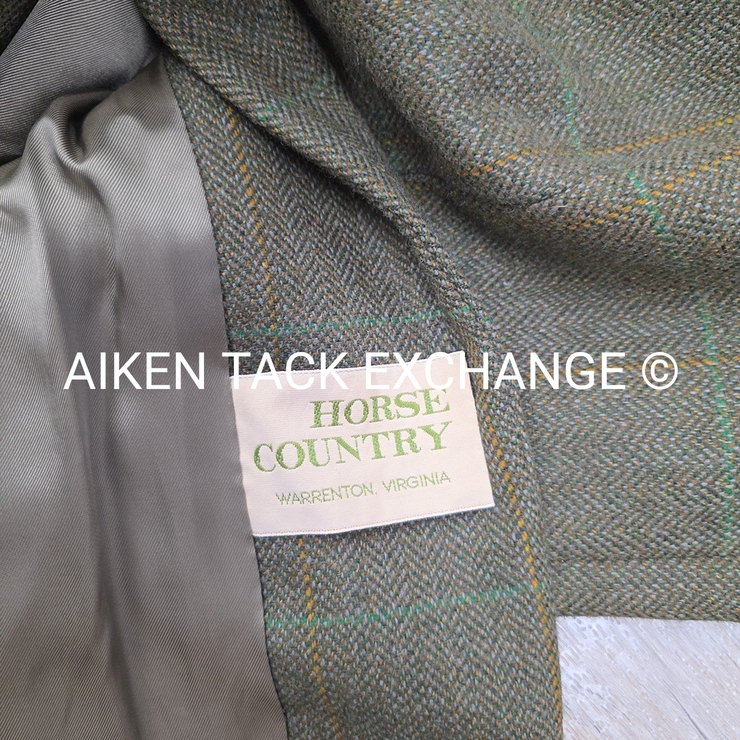 Horse Country Tweed Coat for Fox Hunting, Size 38 L