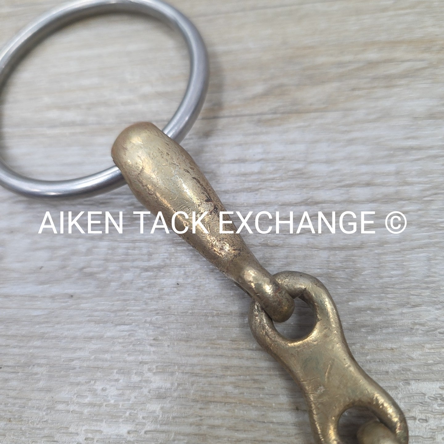 Copper French Link Loose Ring Bit 5"