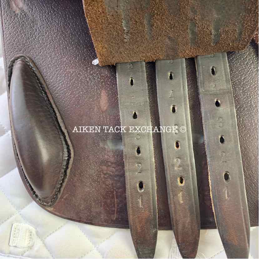 2016 Pessoa Alto Heritage Pro XCH Close Contact Jump Saddle, 18" Seat, Adjustable Tree - XCH Changeable Gullet, AMS Wool Flocked Panels